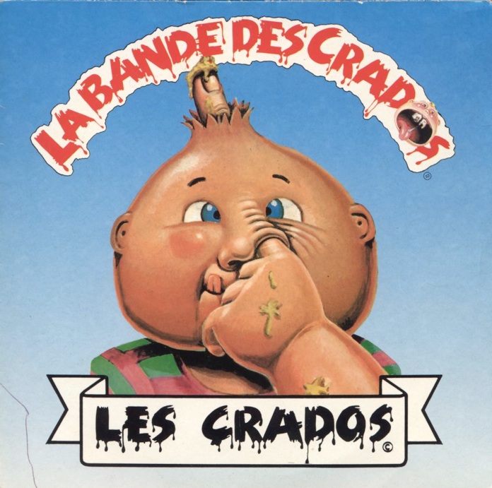 Carte Garbage Pail Kids Les Crados card Topps de 1988 Paddlin